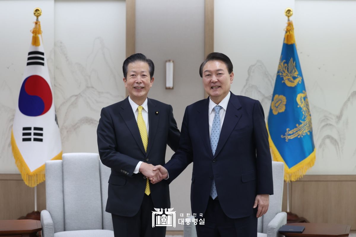 야마구치 日 공명당 대표 접견