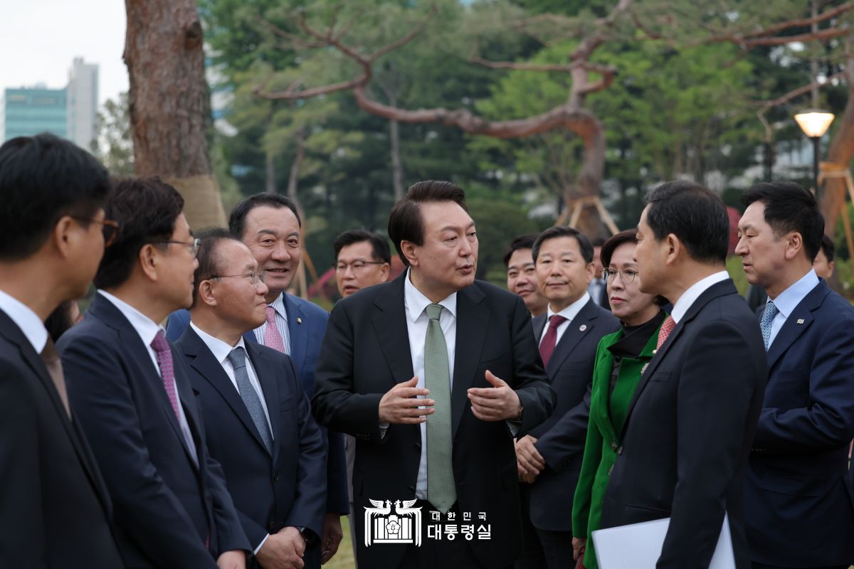 국민의힘 신임 원내대표단 만찬