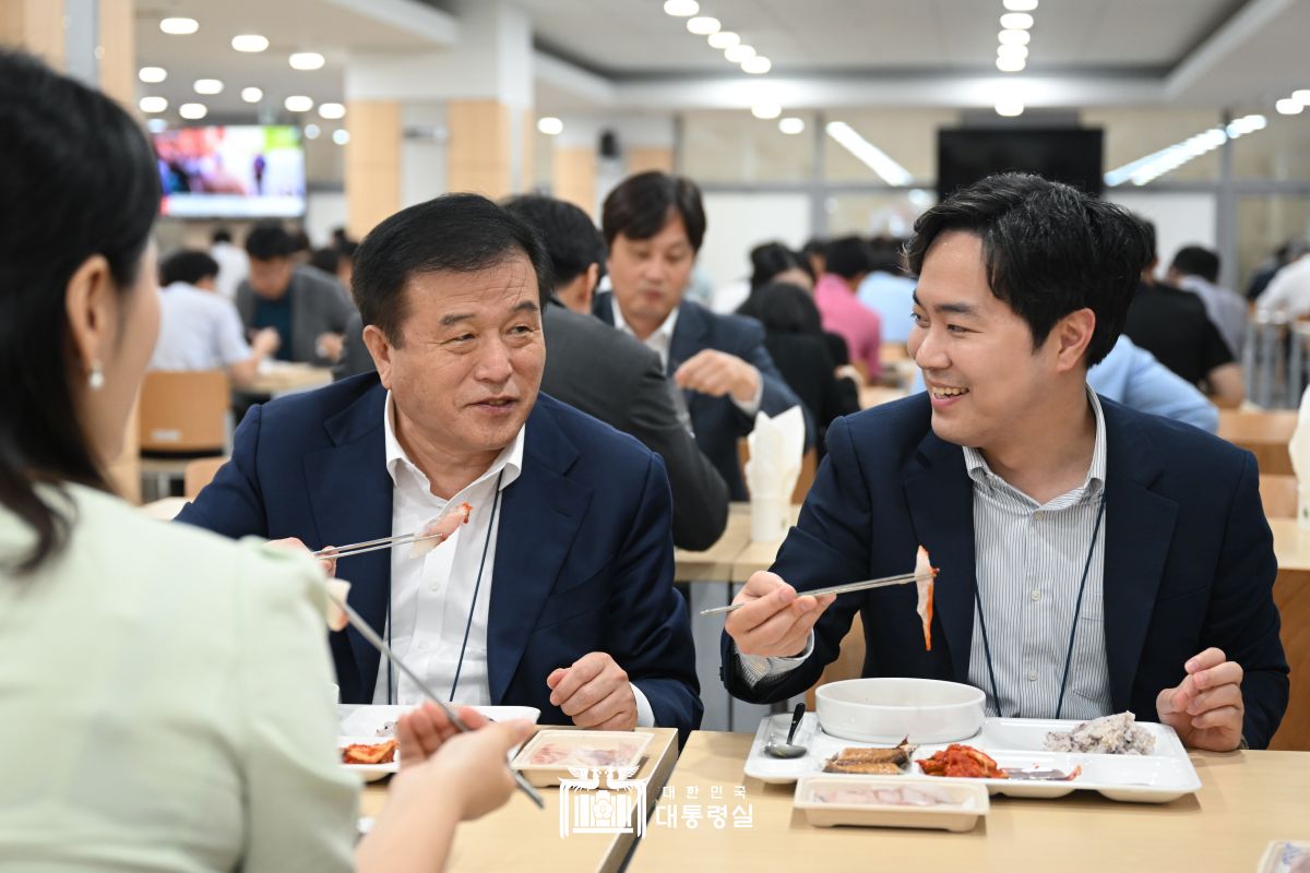 대통령실 구내식당 우리 수산물 메뉴 제공