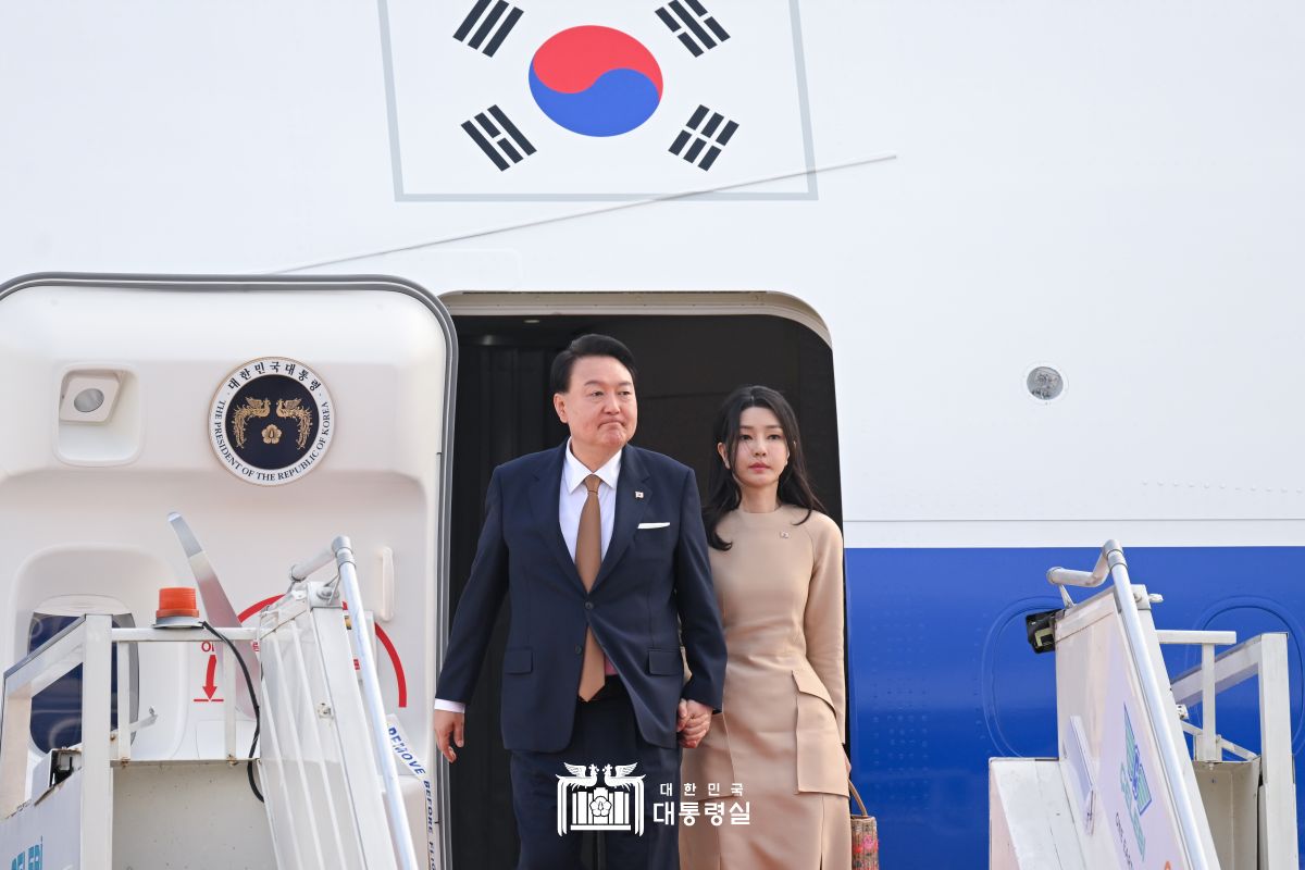 뉴델리 공항 도착 행사