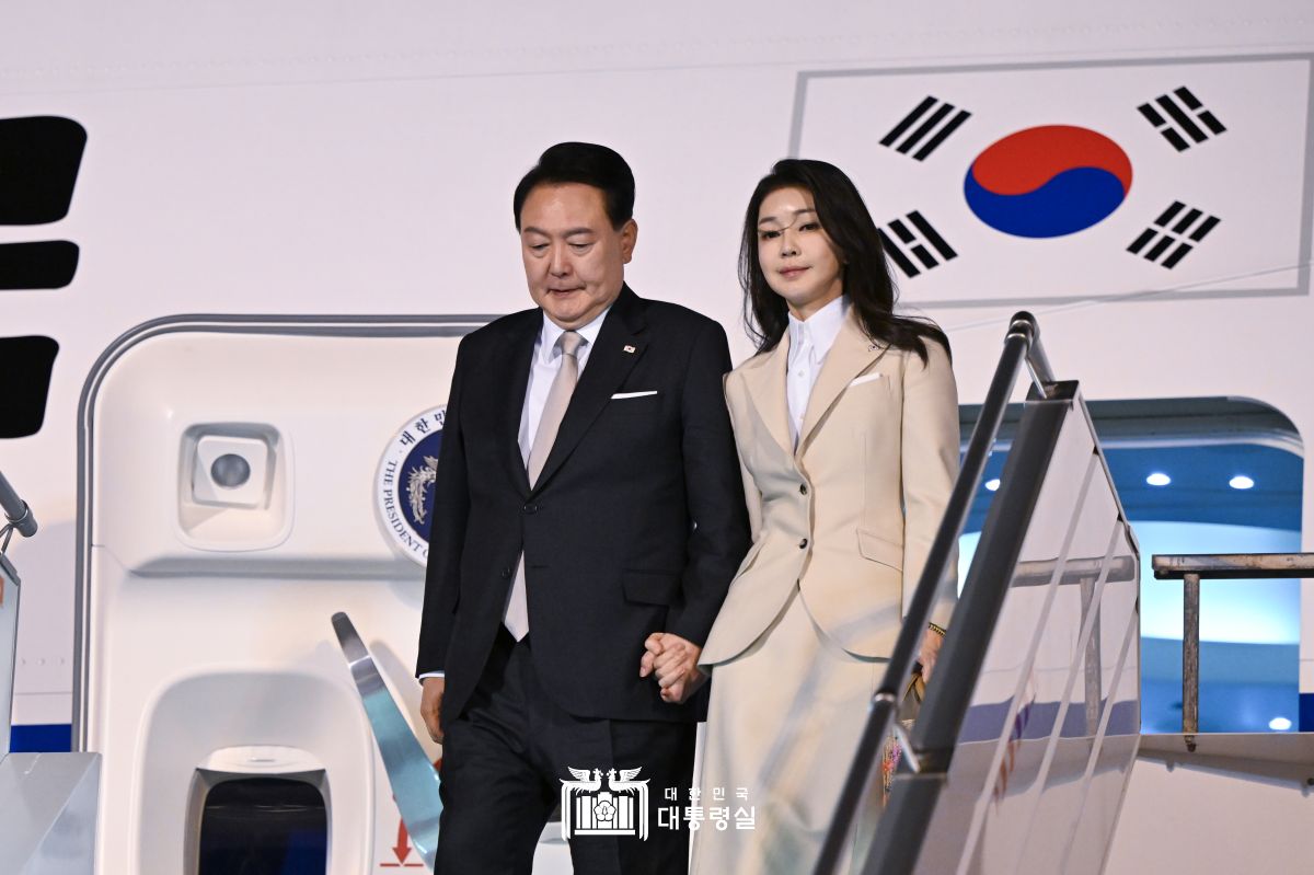 사우디 리야드 공항 도착 행사