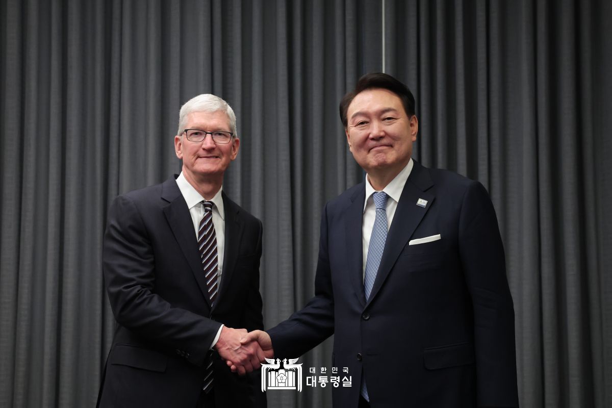 Apple CEO 접견