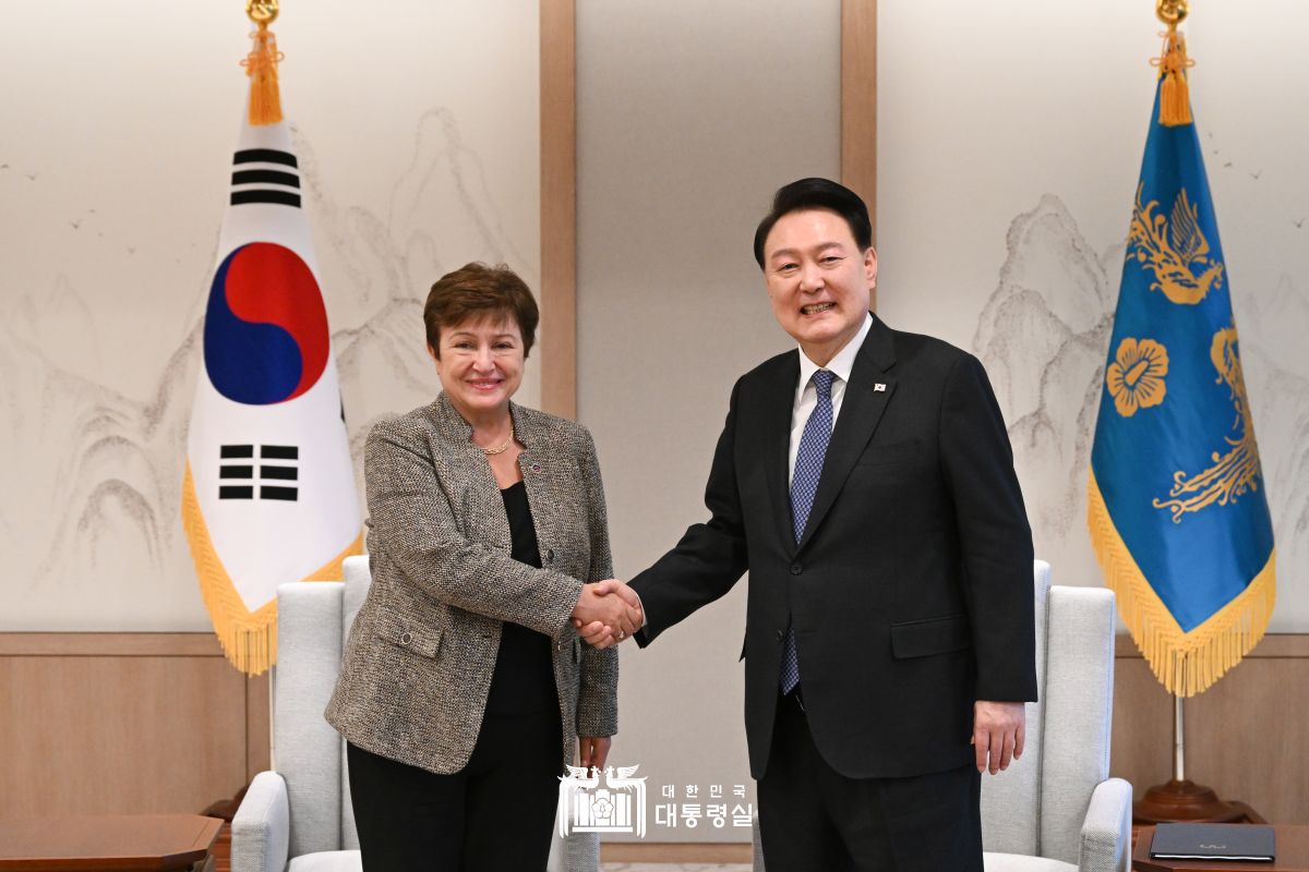 IMF 총재 접견