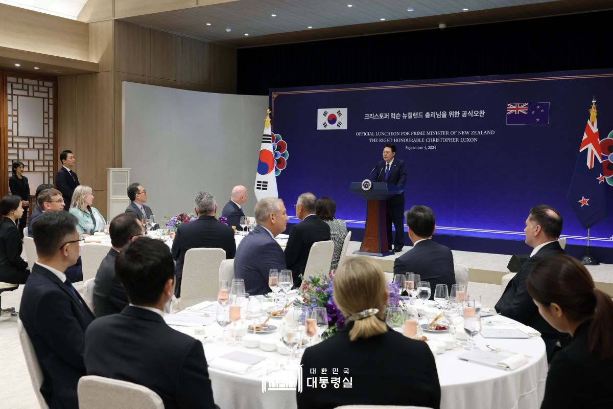 크리스토퍼 럭슨 뉴질랜드 총리 공식 방한 (공식오찬)