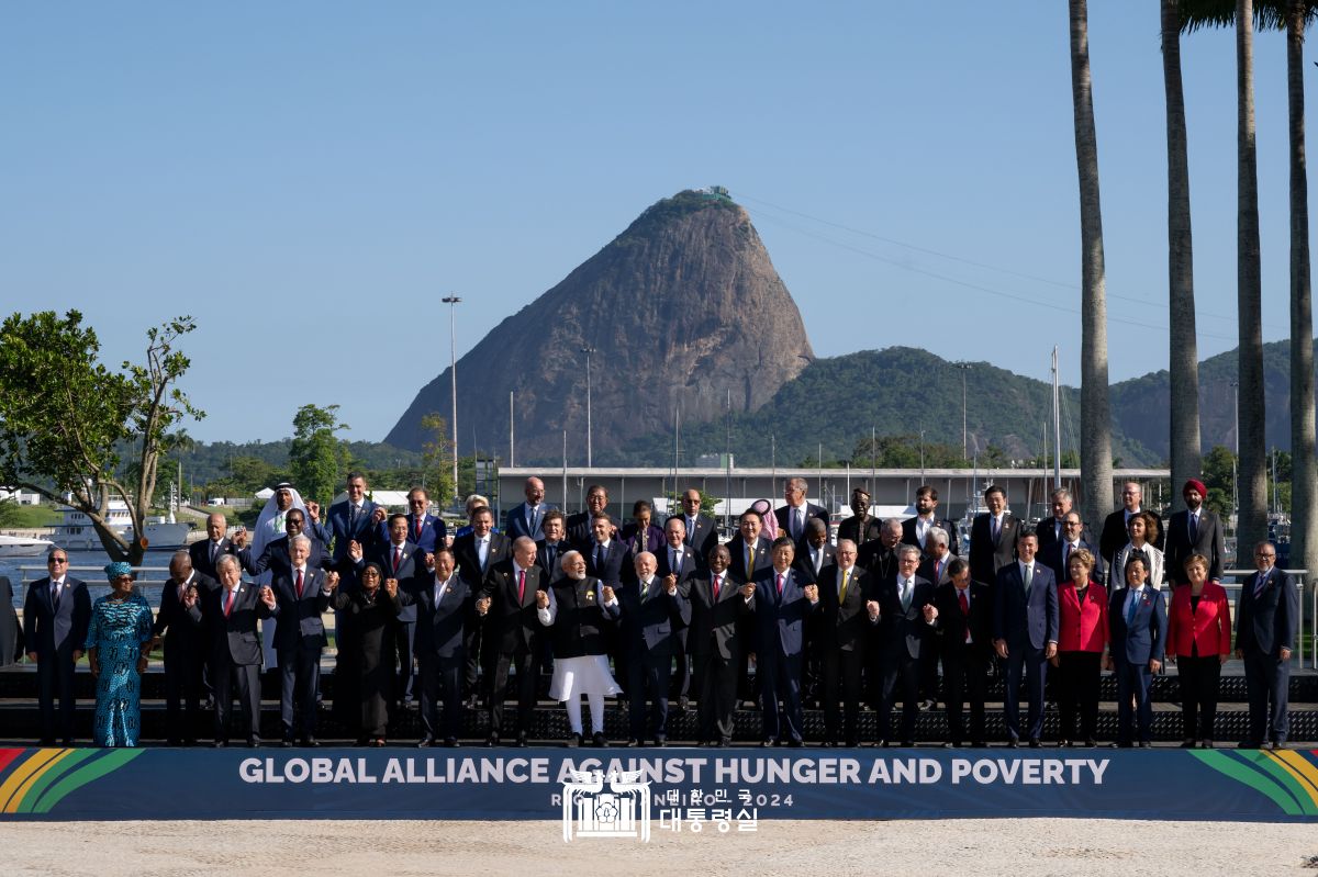 리우데자네이루 G20 정상회의 단체사진 촬영